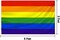 Rainbow Pride FLAG 3x5 FT Polyester gay pride flag outdoor indoor Canvas Header and Double Stitched LGBT FLAG with two Brass Grommets